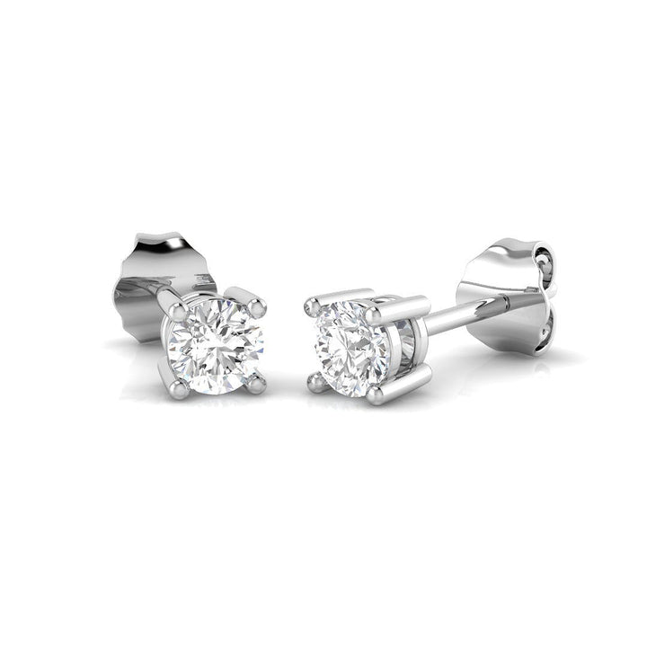 Diamond Stud Earrings 0.40ct G/SI Quality in 18k White Gold