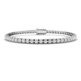 Illusion Diamond Tennis Bracelet 2.00ct G/SI in 9k White Gold - All Diamond