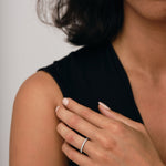 18 Stone Half Eternity Ring 0.20ct G/SI Diamonds in 18k White Gold - All Diamond