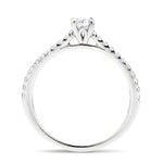 Certified Matching Diamond Engagement & Wedding Ring 0.70ct G/SI in Platinum - All Diamond