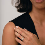 Channel Set Trilogy Crossover Ring 0.33ct G/SI Quality 18k Yellow Gold - All Diamond