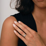 Channel Set Trilogy Crossover Ring 0.33ct G/SI Quality in Platinum - All Diamond