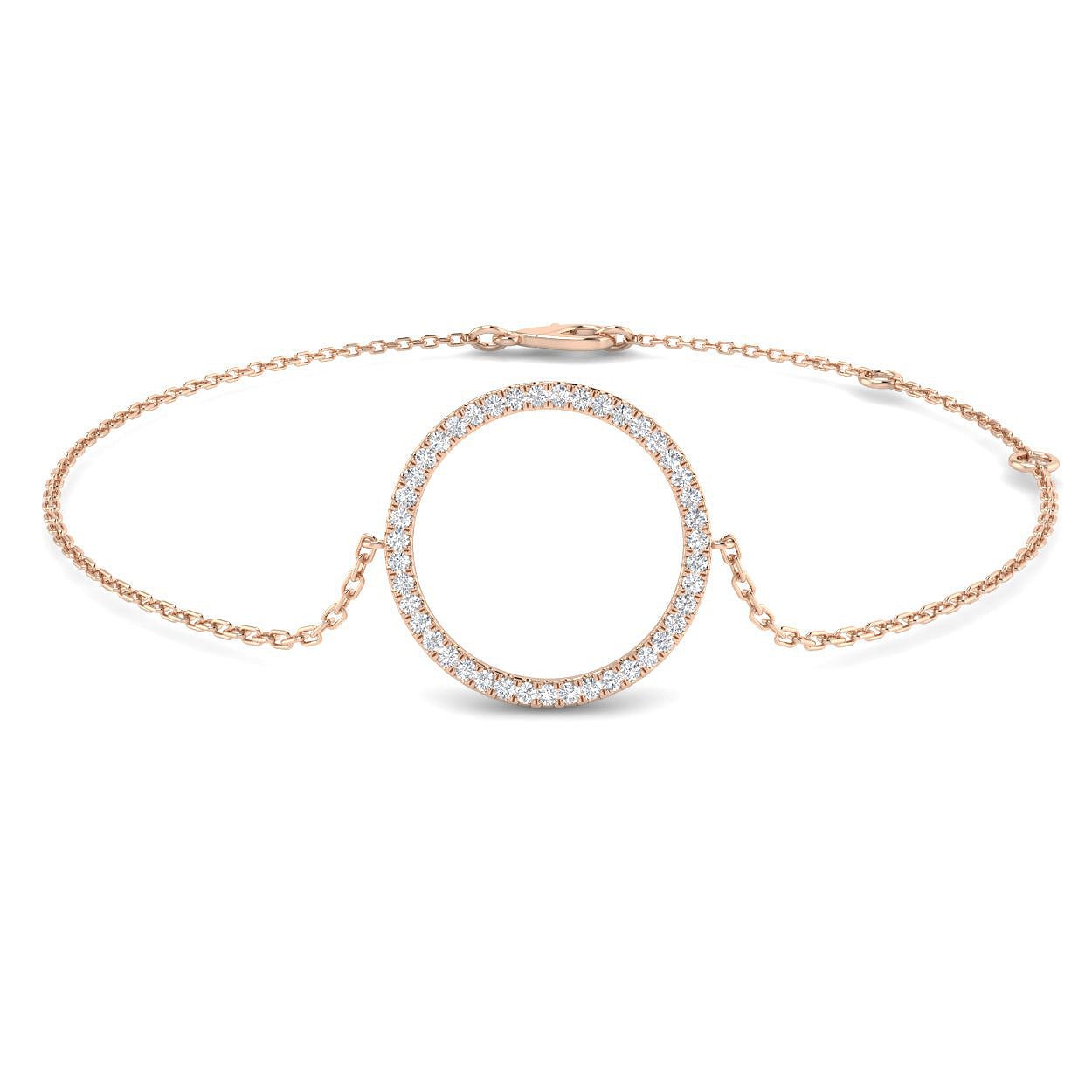 Circle of Life Diamond Bracelet 0.15ct G/SI in 18k Rose Gold - All Diamond