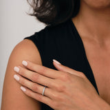 Diamond Channel Half Eternity Ring 0.27ct G/SI in Platinum 2.5mm - All Diamond