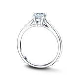 Diamond Solitaire Engagement Ring 0.50ct G/SI Quality in Platinum - All Diamond