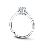 Diamond Solitaire Engagement Ring 0.90ct G/SI Quality 18k White Gold - All Diamond