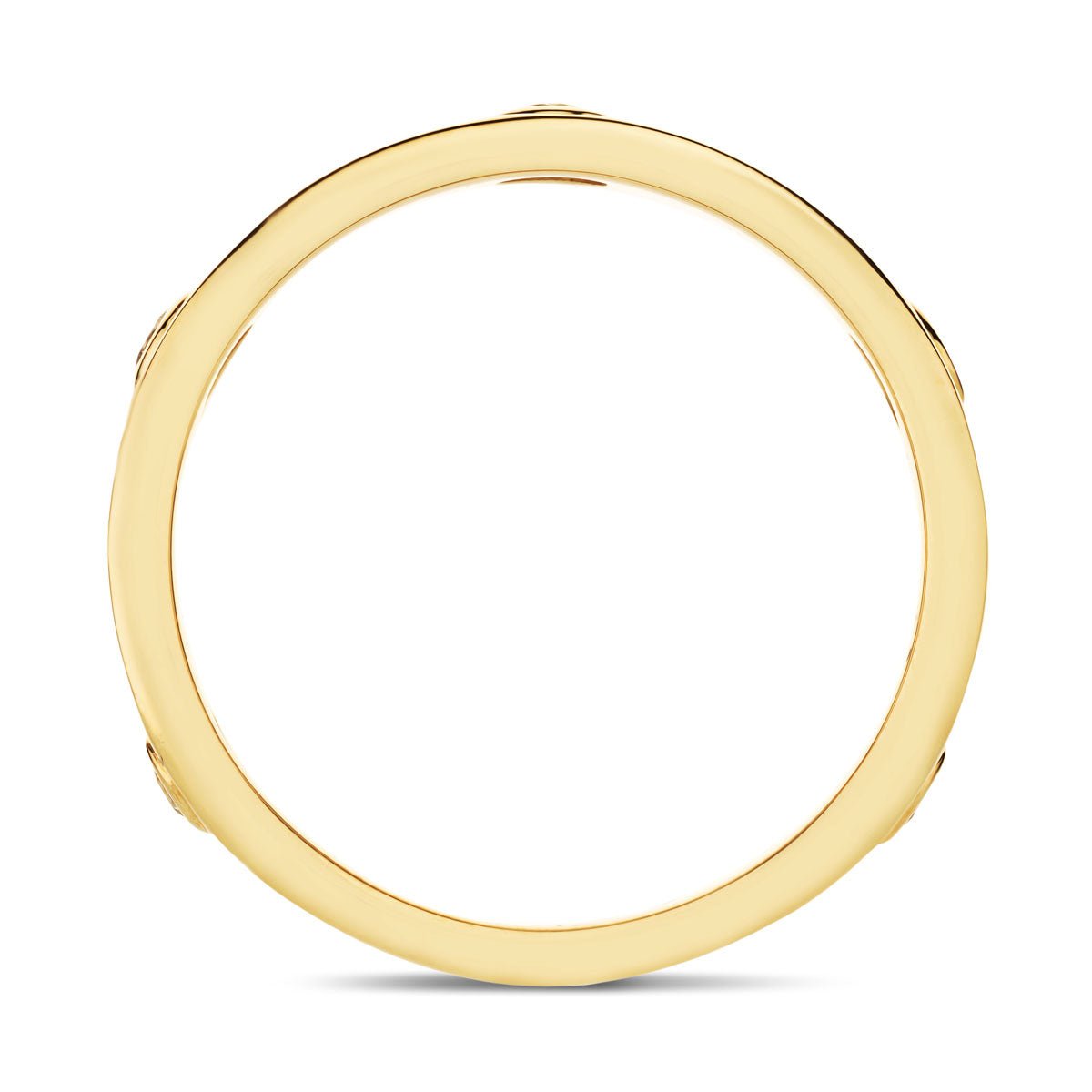 Diamond Wedding Ring 0.10ct G/SI Quality in 9k Yellow Gold - All Diamond