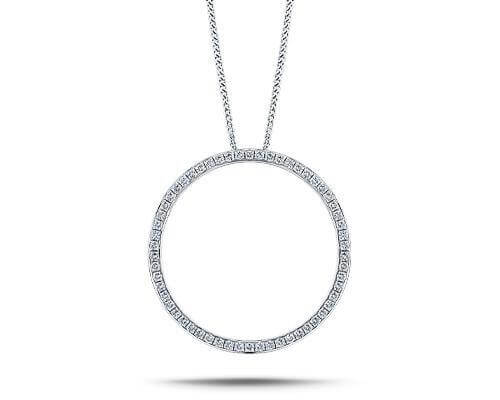 Diamond Circle of Life Pendants and Necklaces | All Diamond