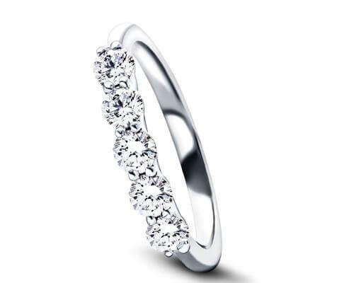Five Stone Rings | All Diamond