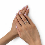 35 Stone Full Eternity Ring 0.50ct G/SI Diamonds In 18k White Gold - All Diamond