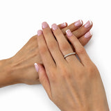11 Stone Half Eternity Ring 0.40ct G/SI Diamonds in 18k Rose Gold