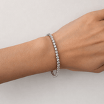 Classic Diamond Tennis Bracelet 10.00ct G/SI in 18k White Gold - All Diamond