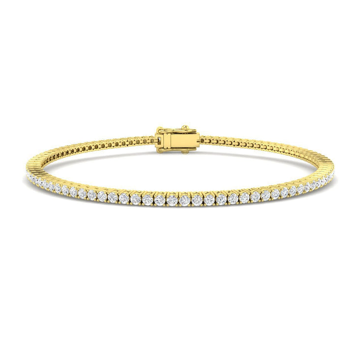 Classic Diamond Tennis Bracelet 1.50ct G/SI in 18k Yellow Gold