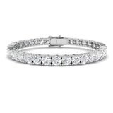 Classic Diamond Tennis Bracelet 15.75ct G/SI in 18k White Gold - All Diamond