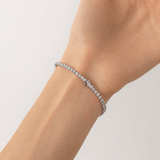 Classic Diamond Tennis Bracelet 4.00ct G/SI in 18k White Gold - All Diamond