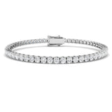 Classic Diamond Tennis Bracelet 5.00ct G/SI in 18k White Gold - All Diamond