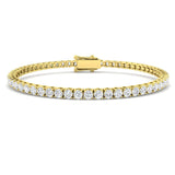 Classic Diamond Tennis Bracelet 5.00ct G/SI in 18k Yellow Gold - All Diamond