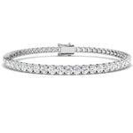 Classic Diamond Tennis Bracelet 6.00ct G/SI in 18k White Gold - All Diamond