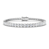 Classic Diamond Tennis Bracelet 8.00ct G/SI in 18k White Gold - All Diamond