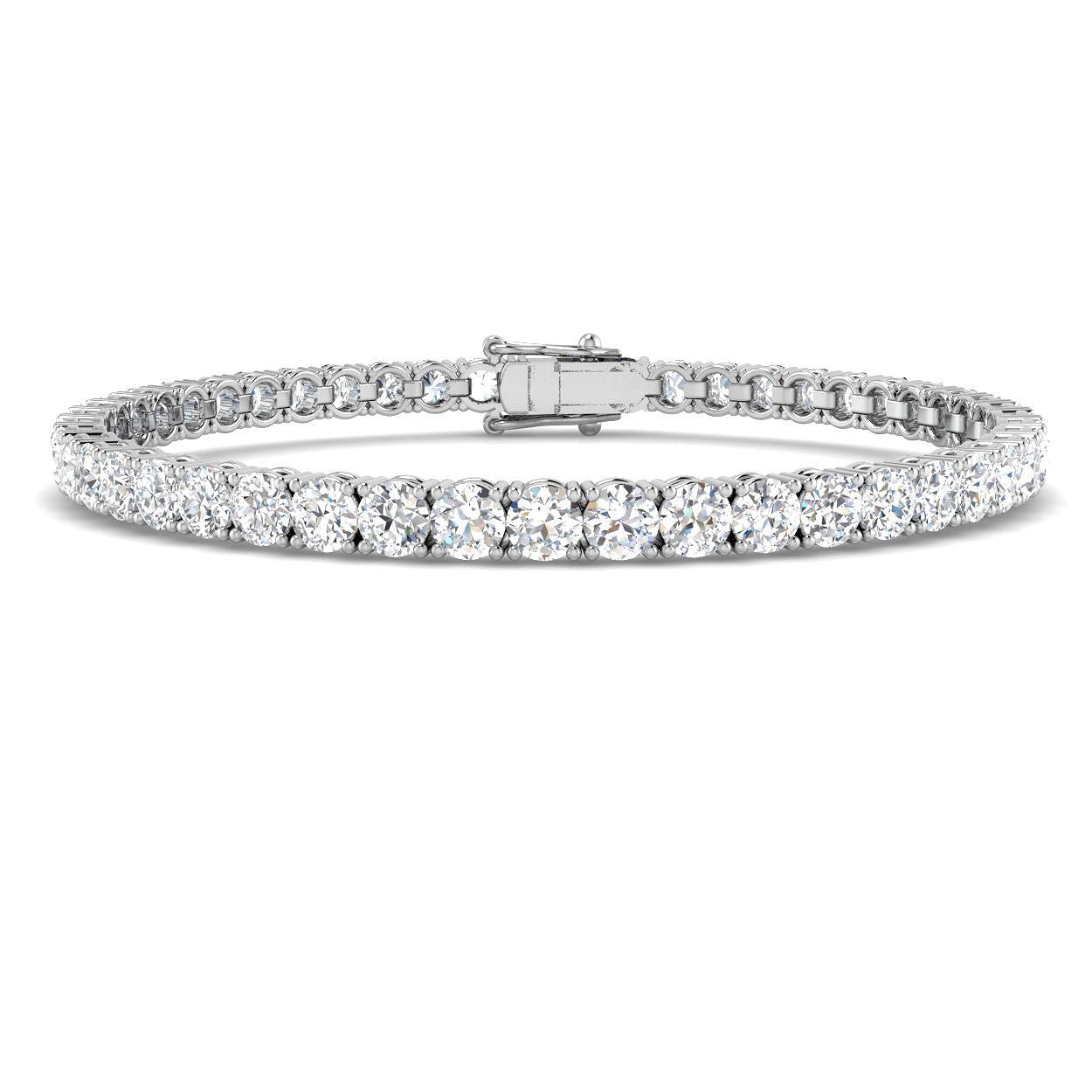 Classic Diamond Tennis Bracelet 9.00ct G/SI in 18k White Gold - All Diamond