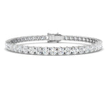 Classic Diamond Tennis Bracelet 9.00ct G/SI in 18k White Gold - All Diamond