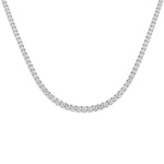 Classic Diamond Tennis Necklace 14.00ct G/SI Quality 18k White Gold - All Diamond