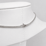 Classic Diamond Tennis Necklace 4.50ct G/SI Quality 18k White Gold - All Diamond