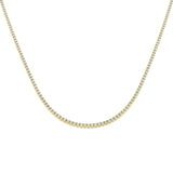 Classic Diamond Tennis Necklace 4.50ct G/SI Quality 18k Yellow Gold - All Diamond