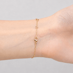 Clover Diamond Bracelet 0.15ct G/SI Quality in 18k Yellow Gold - All Diamond