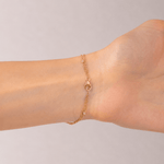 Diamond Double Chain Bracelet 0.25ct G/SI 18k Yellow Gold - All Diamond