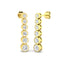 Diamond Drop Earrings 1.20ct G/SI Quality in 18k Yellow Gold 4.8mm - All Diamond