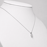 Diamond Solitaire Necklace 0.75ct G/SI in 18k White Gold - All Diamond