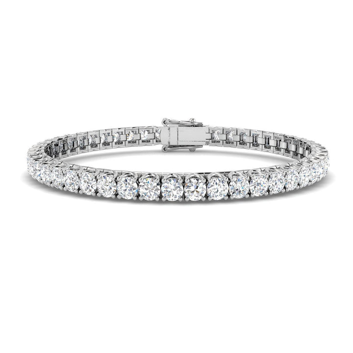 Fancy Set Diamond Tennis Bracelet 6.00ct G/SI in 18k White Gold