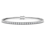 Illusion Diamond Tennis Bracelet 1.25ct G/SI in 9k White Gold - All Diamond