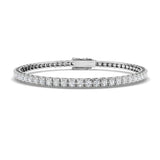 Illusion Diamond Tennis Bracelet 1.50ct G/SI in 9k White Gold - All Diamond