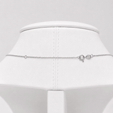 Modern Diamond Cross Pendant Necklace 0.50ct in 9k White Gold - All Diamond