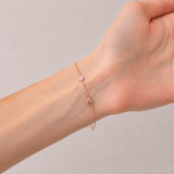 Round Diamond Chain Bracelet 0.75ct G/SI in 18k Rose Gold - All Diamond