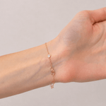 Round Diamond Chain Bracelet 0.75ct G/SI in 18k Yellow Gold - All Diamond