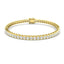 Semi Bezel Diamond Tennis Bracelet 2.15ct G/SI in 9k Yellow Gold - All Diamond