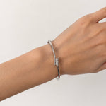 Tension Set Diamond Bangle 0.33ct G/SI Diamond in 18k White Gold - All Diamond