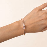 Tension Set Diamond Bangle 0.75ct G/SI Diamond in 18k Rose Gold - All Diamond