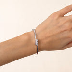 Tension Set Diamond Bangle 0.75ct G/SI Diamond in 18k White Gold - All Diamond