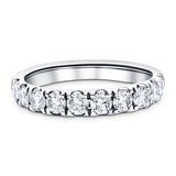 11 Stone Half Eternity Ring 1.00ct G/SI Diamonds in Platinum - All Diamond