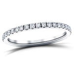 13 Stone Half Eternity Ring 0.60ct G/SI Diamonds in Platinum - All Diamond