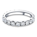 17 Stone Full Eternity Ring 4.11ct G/SI Diamonds In 18k White Gold - All Diamond