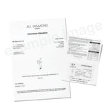 18k White Gold 0.75ct G/SI Diamond Three Stone Bezel Set Ring - All Diamond