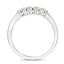 18k White Gold 5 Stone Diamond Eternity Ring 0.33ct in G/SI Quality - All Diamond