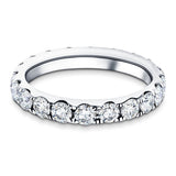 20 Stone Full Eternity Ring 2.00ct G/SI Diamonds In 18k White Gold - All Diamond