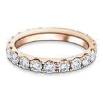 23 Stone Full Eternity Ring 1.50ct G/SI Diamonds In 18k Rose Gold - All Diamond