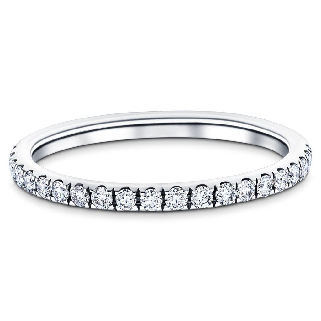 50 Stone Full Eternity Ring 0.30ct G/SI Diamonds In 18k White Gold - All Diamond